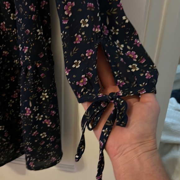 NWT wild fable long sleeve floral print babydoll dress, Size S - Picture 4 of 7